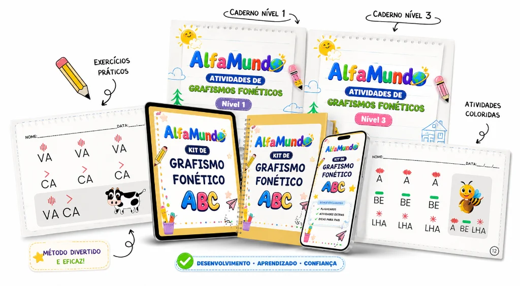 Kit AlfaMundo de Grafismo Fonético completo